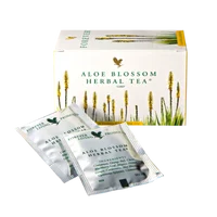 Caja y sobres de Forever Aloe Blossom Herbal Tea