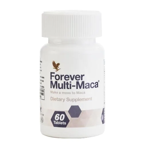 frasco de vitaminas Forever Multi-Maca